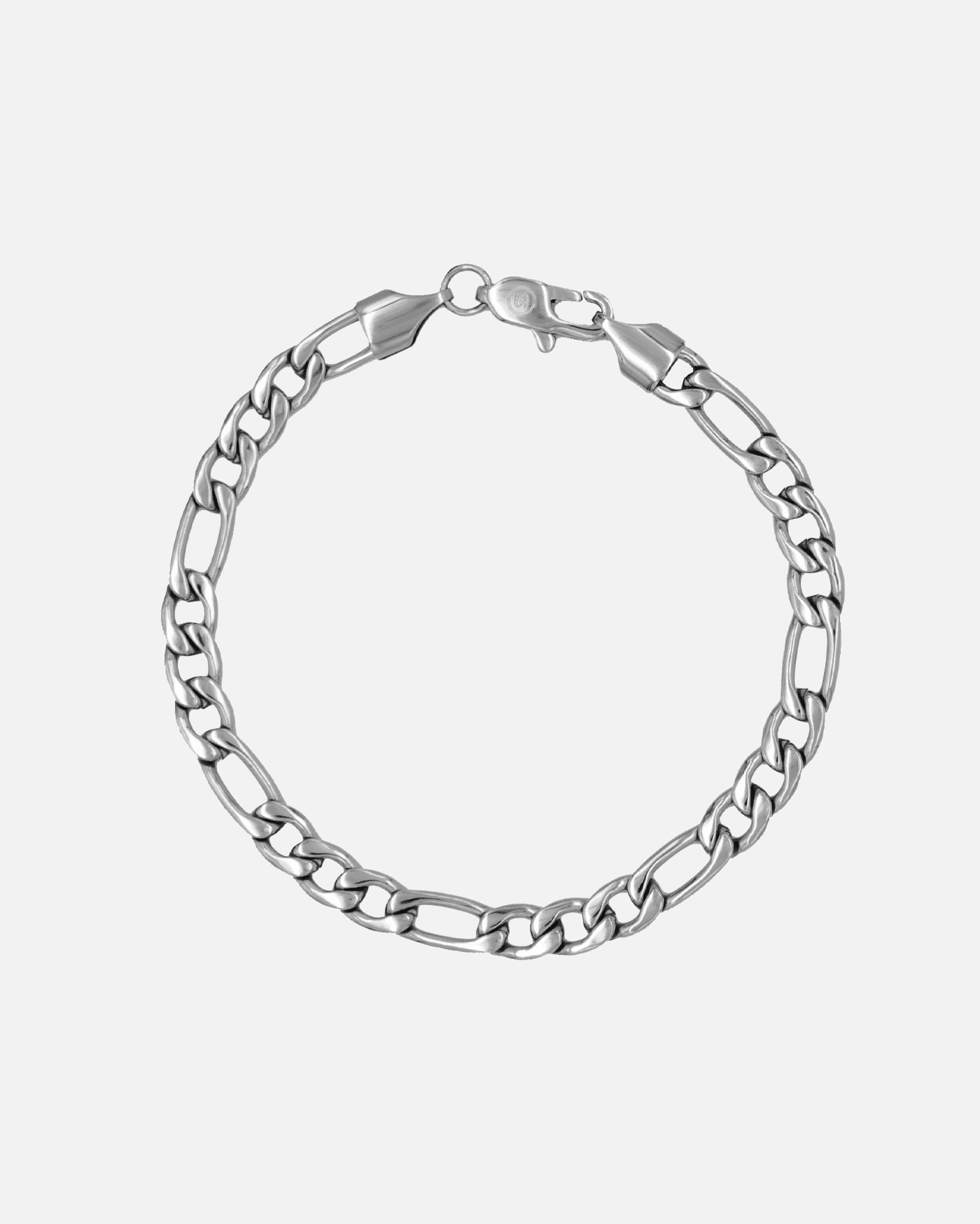 Figaro Bracelet - 5mm Silver