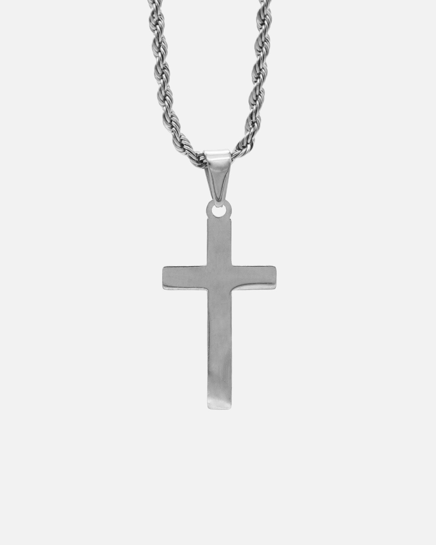 Modern Cross - White Gold