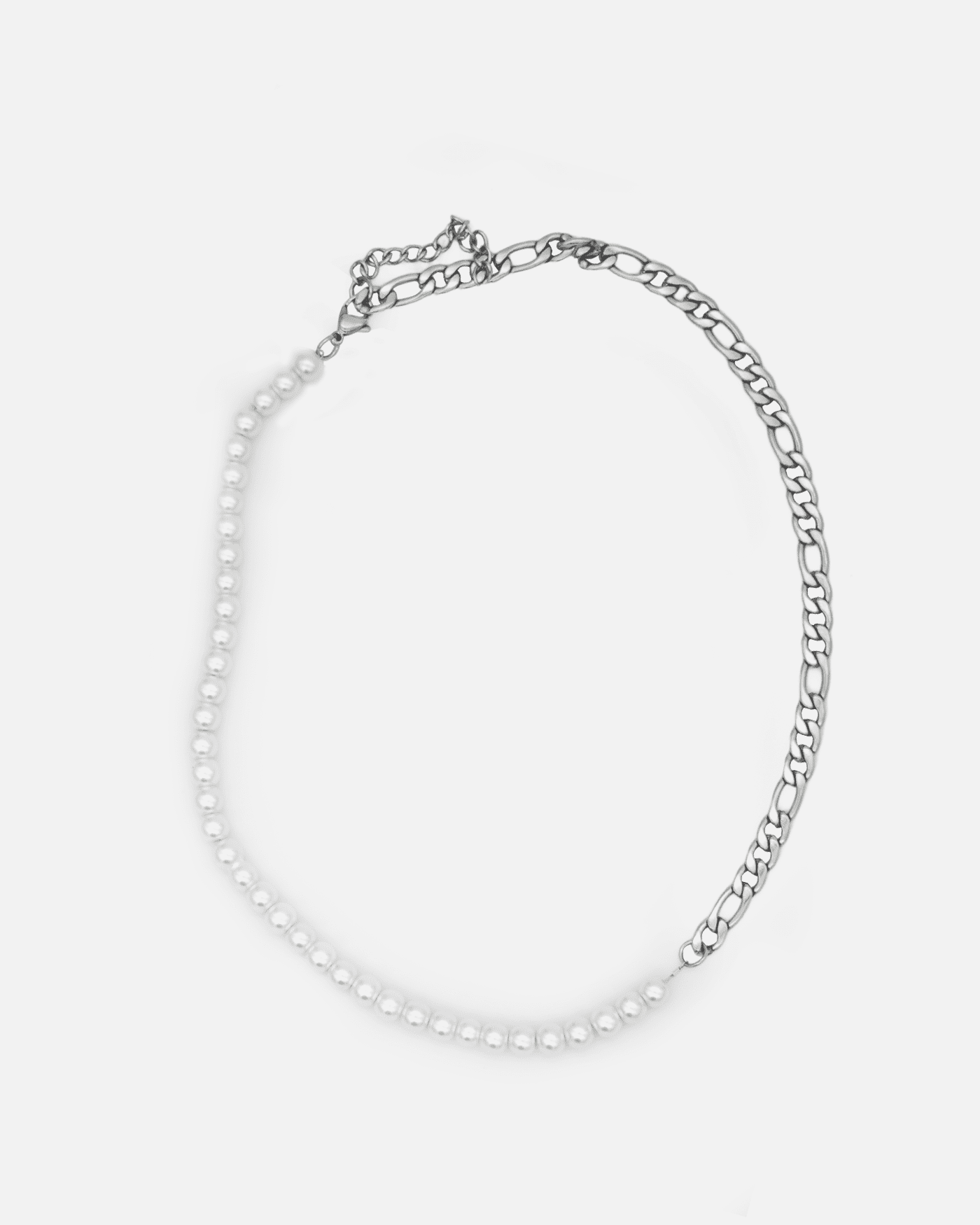 Pearls Figaro Stainless Steel Chain