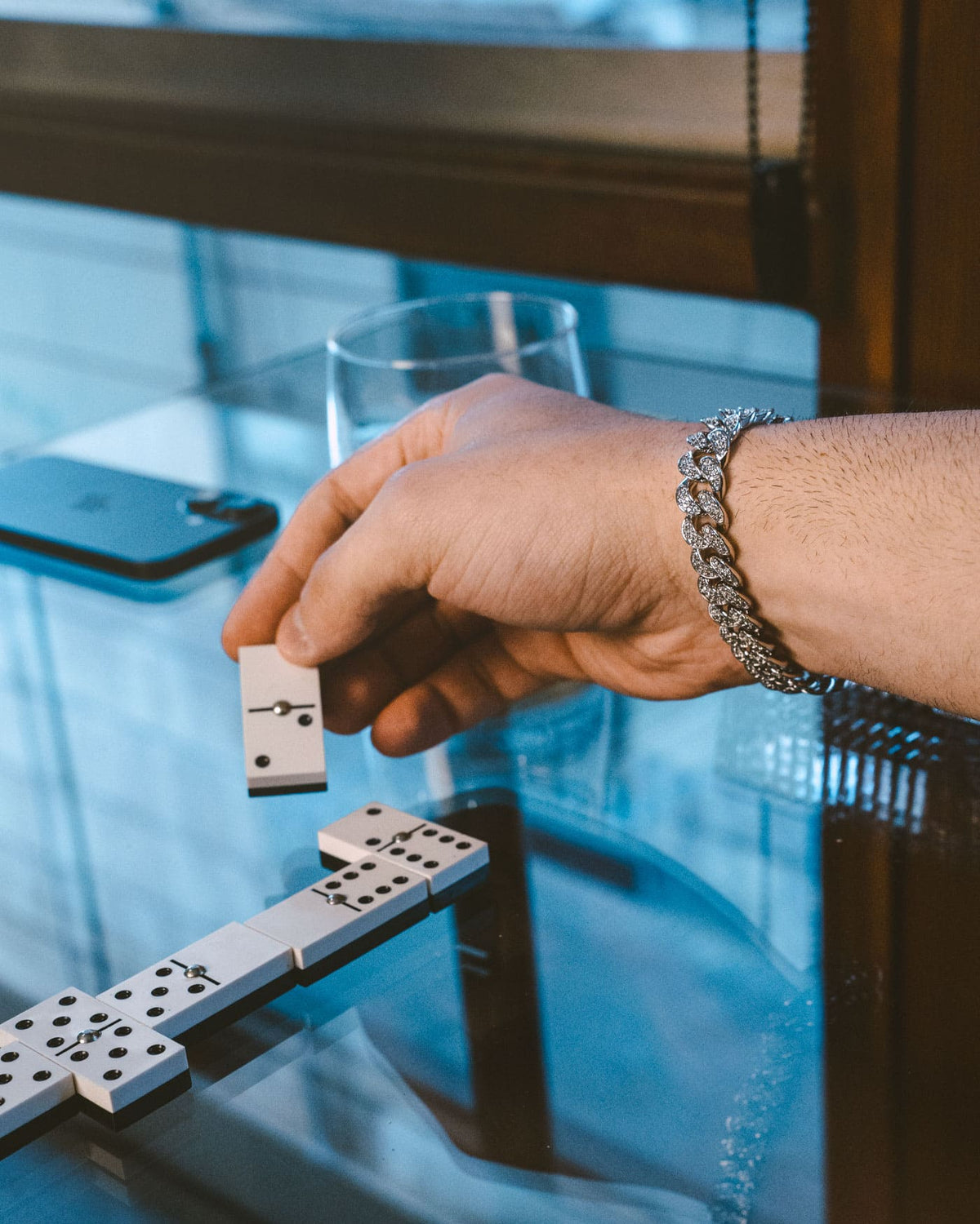Iced Cuban Bracelet - 12mm White Gold - Stella Club