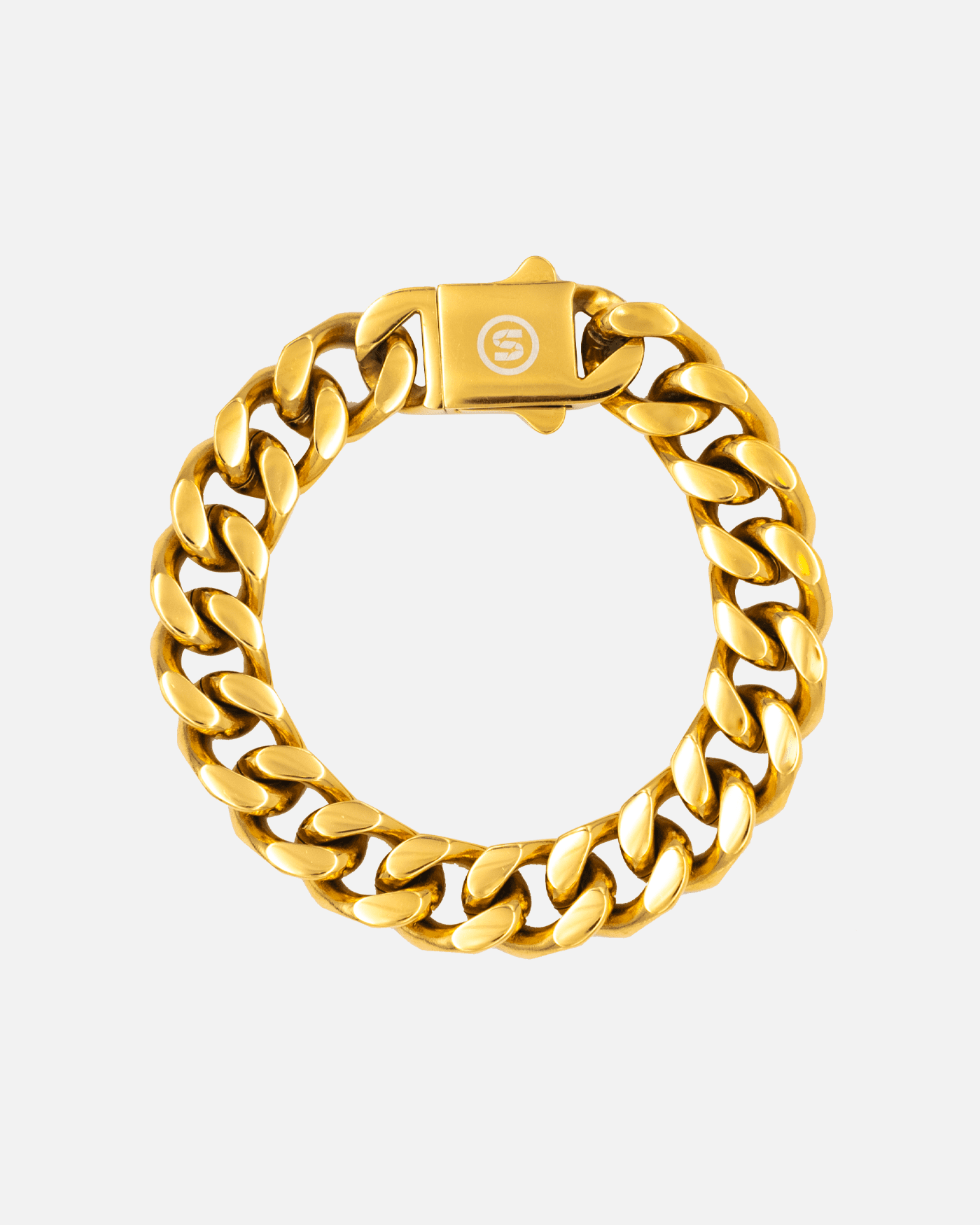 Cuban Bracelet - 12mm Gold